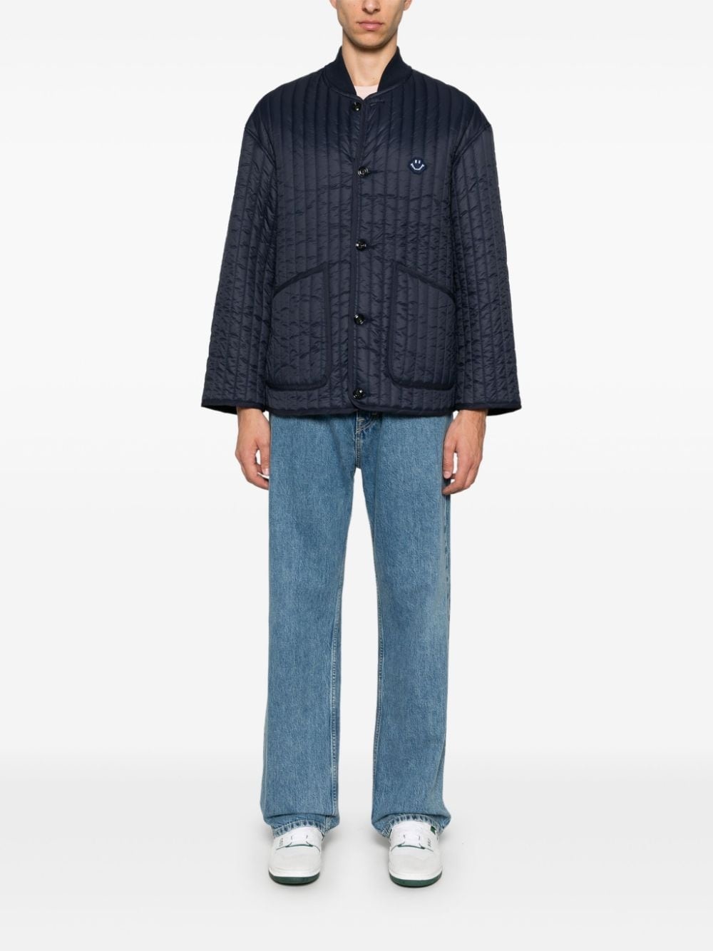 patch-detail bomber jacket - 2