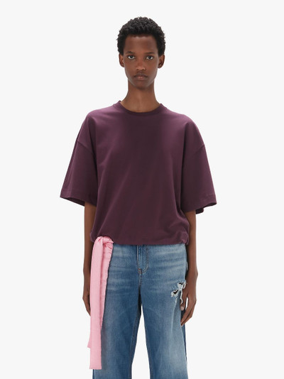 JW Anderson SATIN CROPPED T-SHIRT outlook