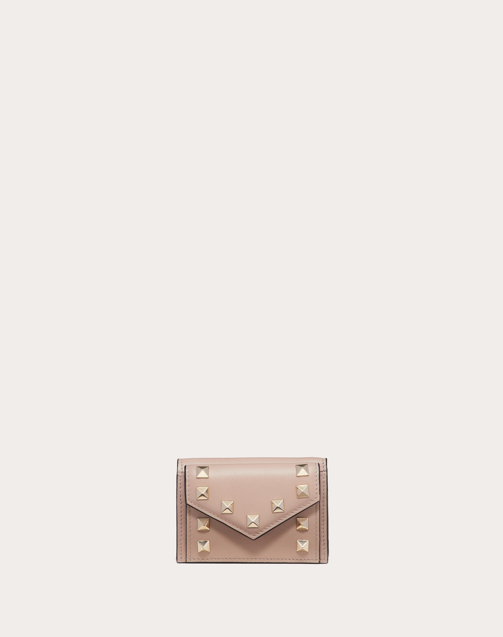 SMALL ROCKSTUD CALFSKIN WALLET - 1