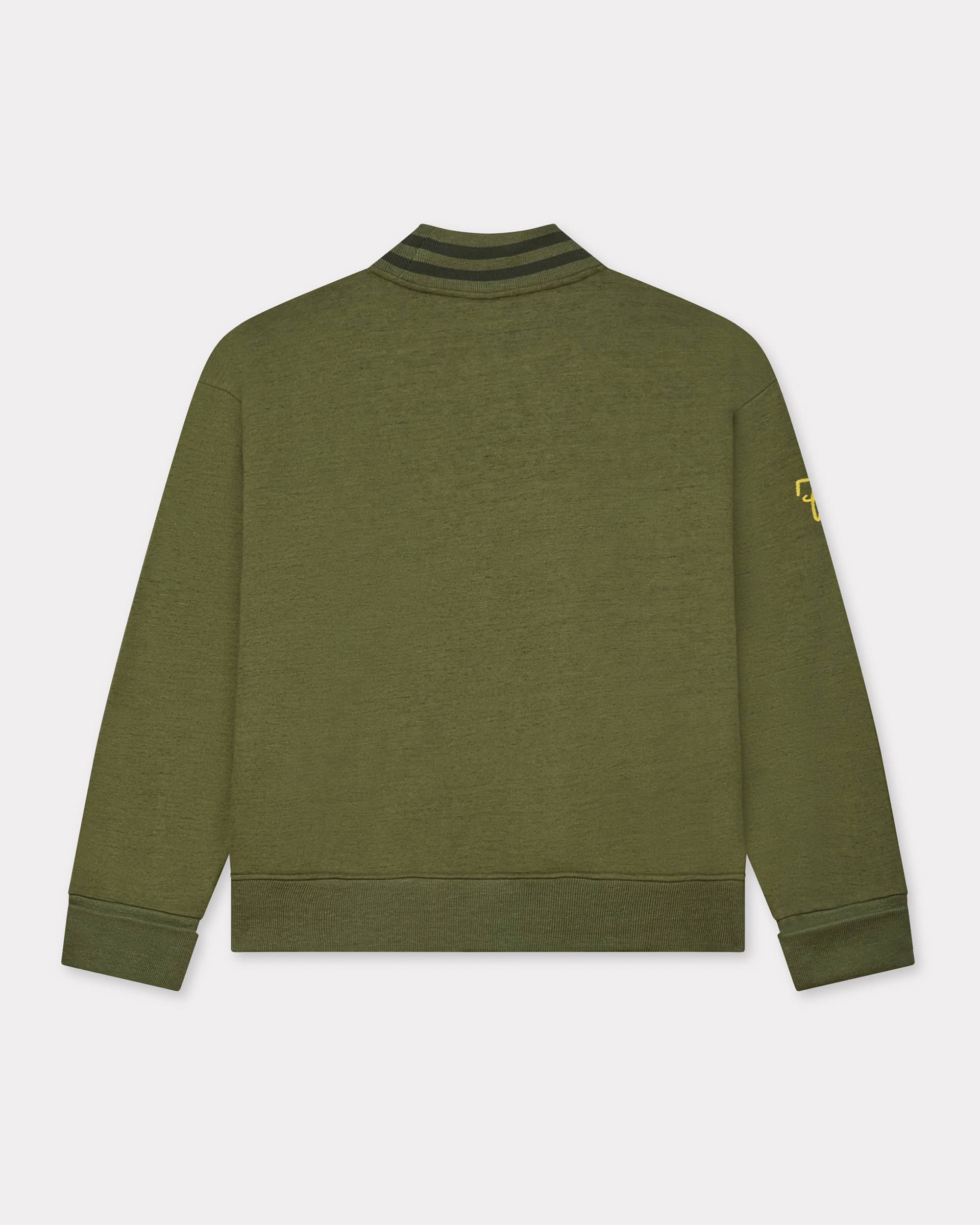 'KENZO Paris Chainstitch' embroidered cardigan in cotton - 2