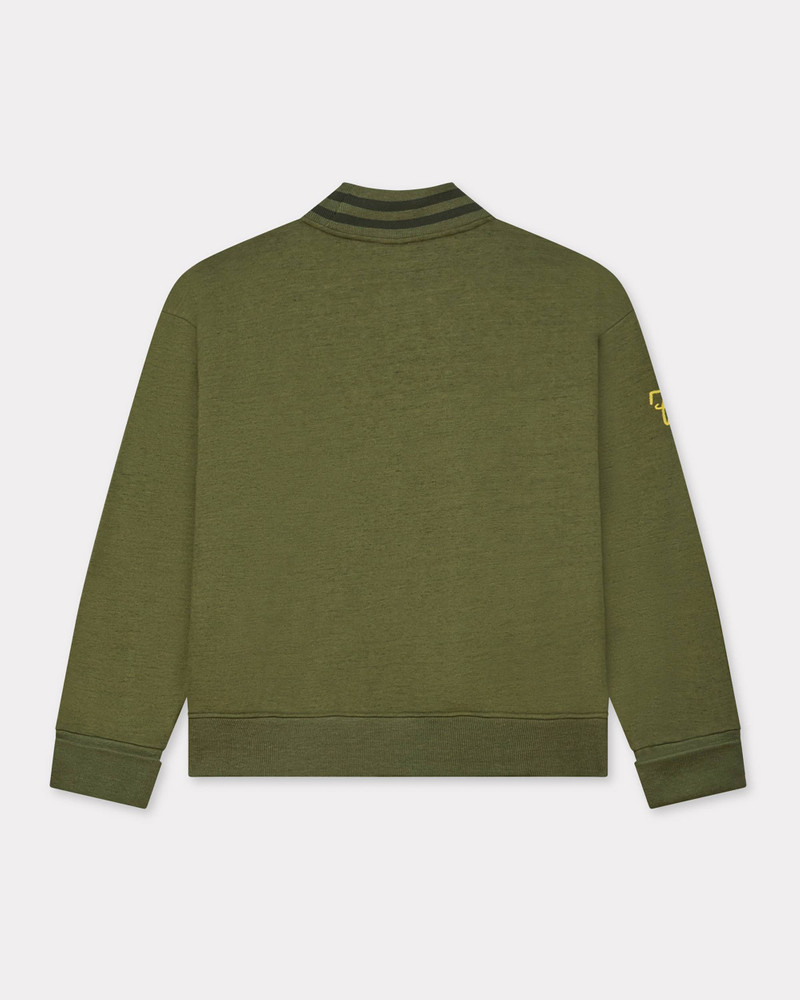 KENZO 'KENZO Paris Chainstitch' embroidered cardigan in cotton outlook