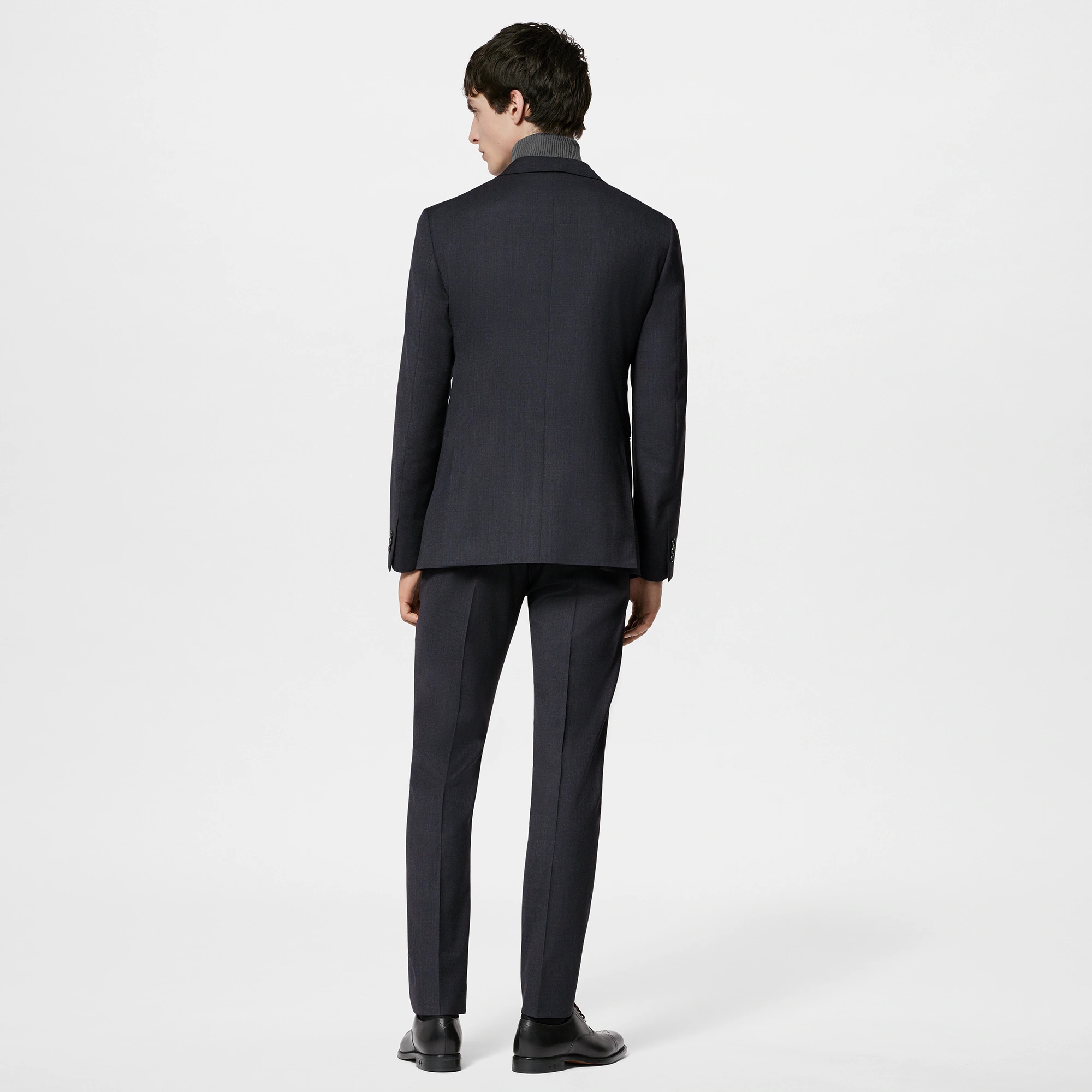 Single-Breasted Wool Blend Pont Neuf Suit - 6
