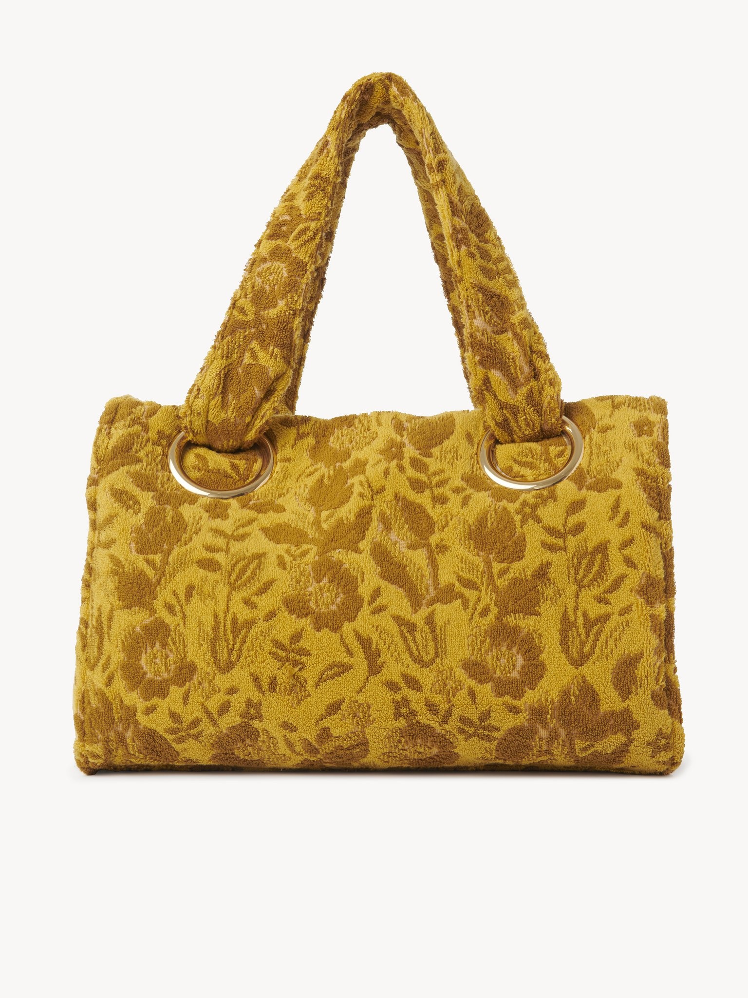 LARGE CHLOÉ PLAGE TOTE BAG IN JACQUARD TERRY - 4