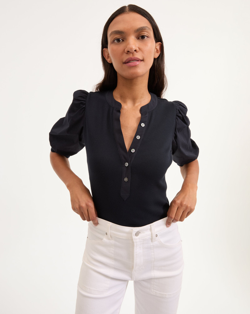 VERONICA BEARD CORALEE PUFF-SLEEVE TEE outlook
