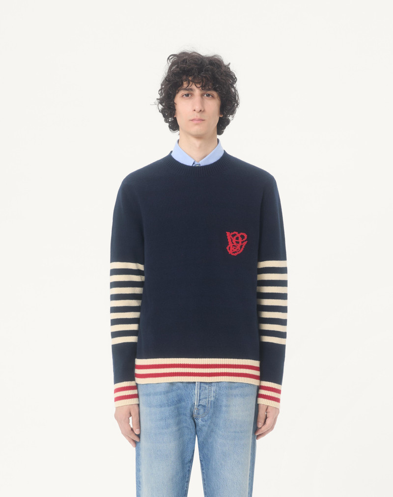 VALENTINO WOOL SWEATER WITH VG EMBROIDERY 4