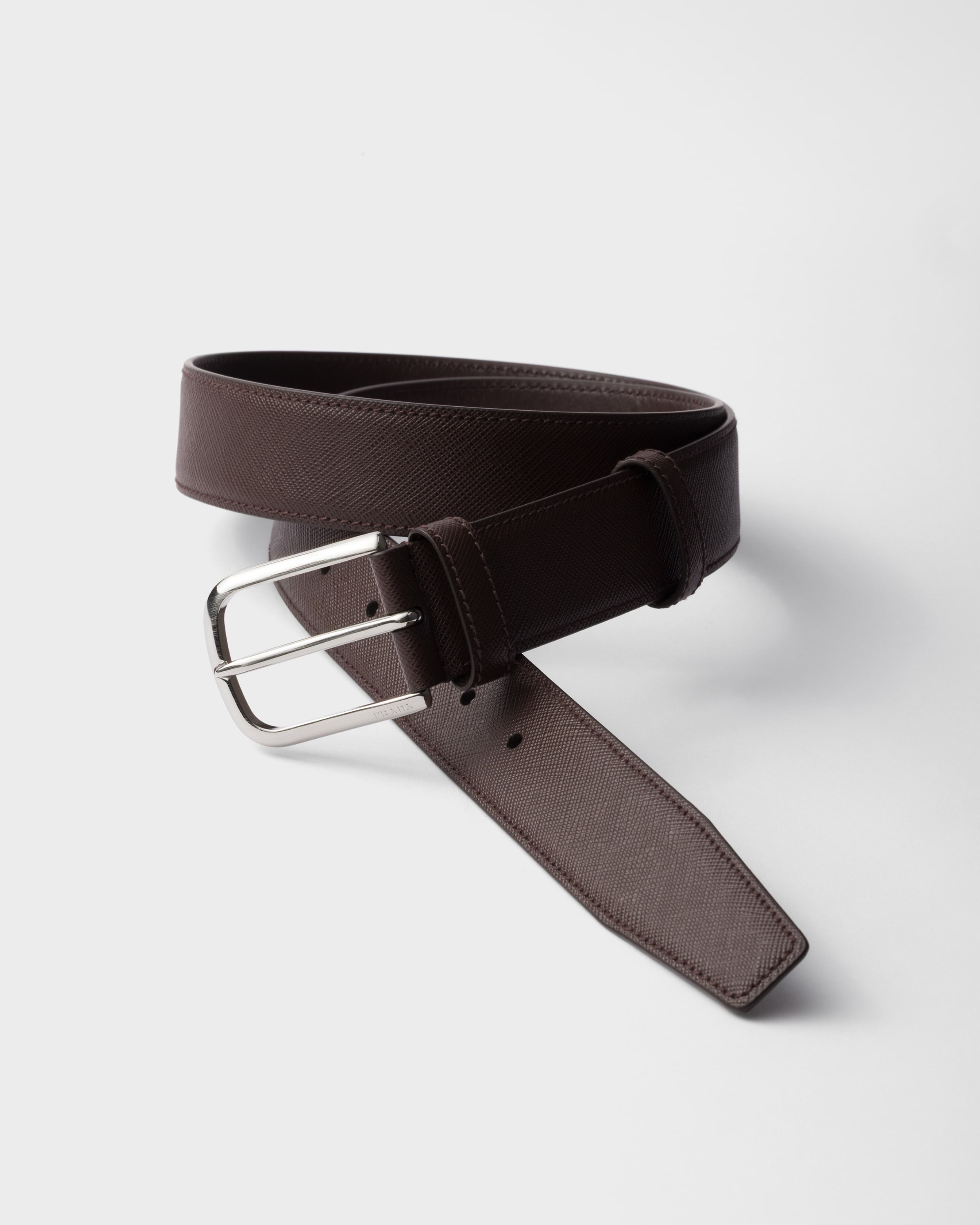 Saffiano leather belt - 3