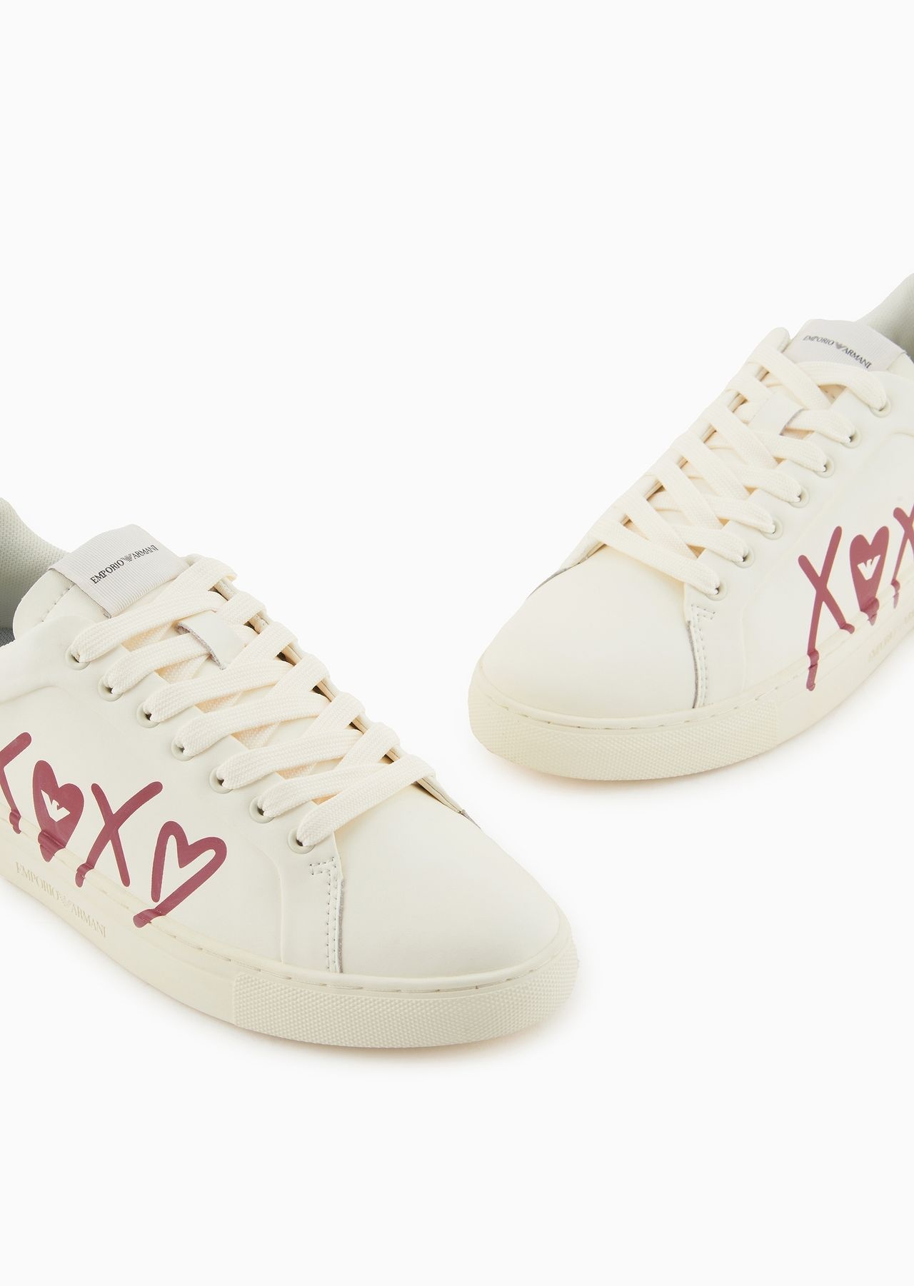 Leather sneakers with XOXO logo - 5