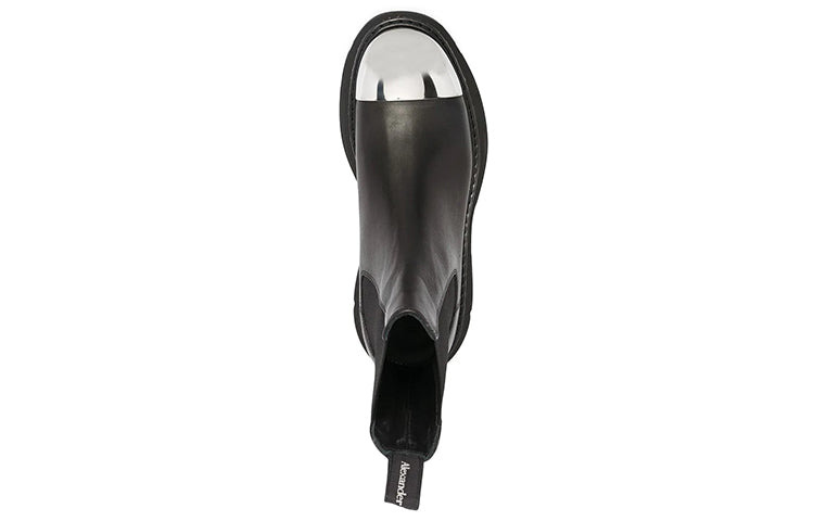 Alexander McQueen Tread Slick Boot 'Black Silver' 634614WHXHF1081 - 4