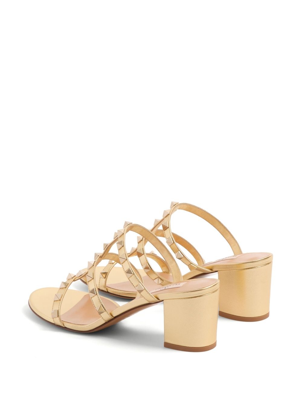 60mm Rockstud leather mules - 3