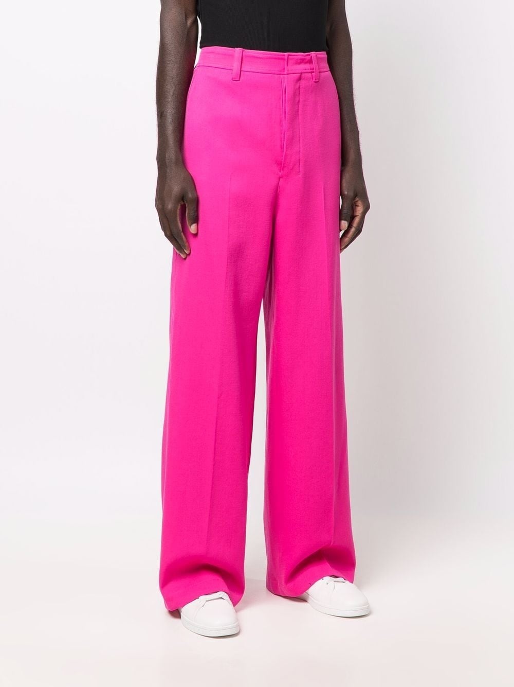 wide-leg tailored trousers - 4