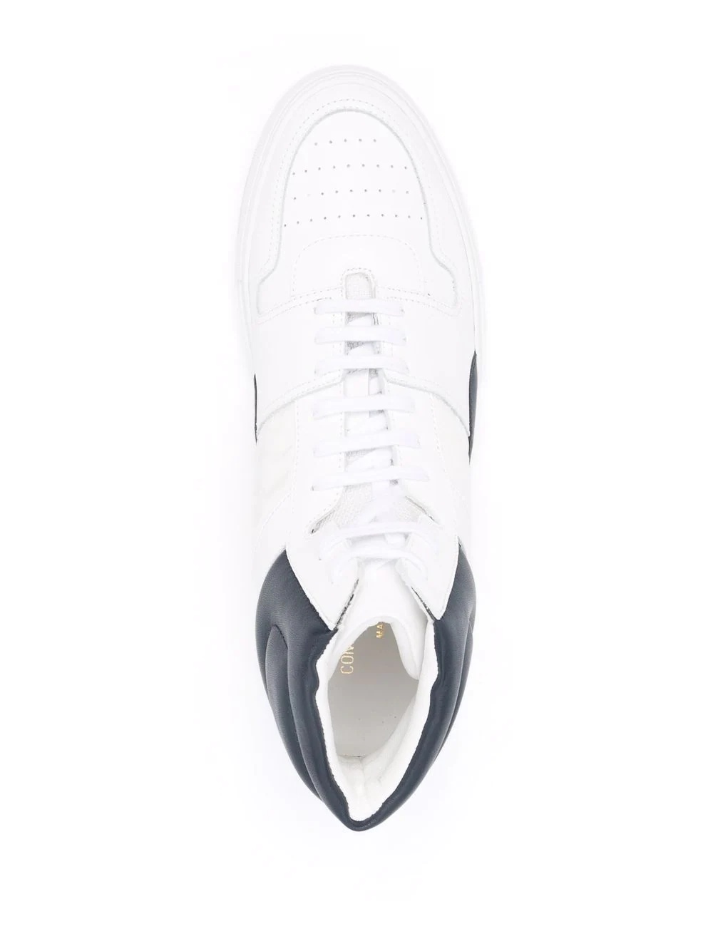 high-top leather-panelled sneakers - 4