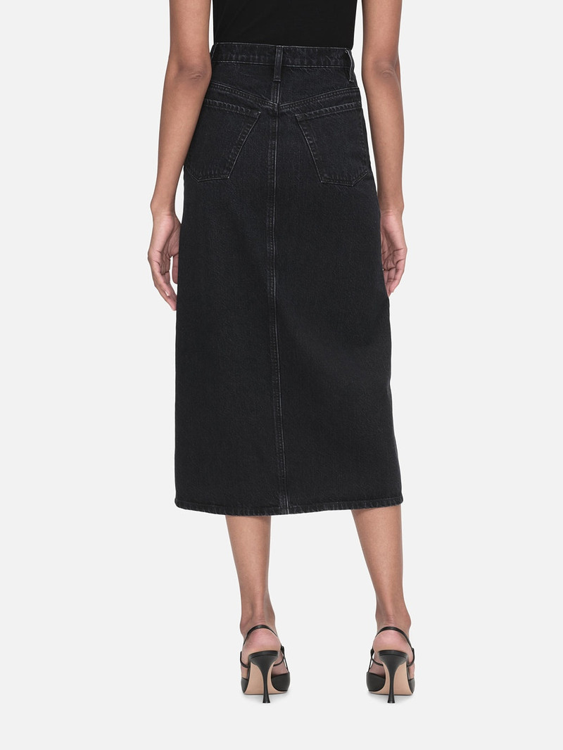 The Midaxi Skirt Angled Seam in Inkwell 6