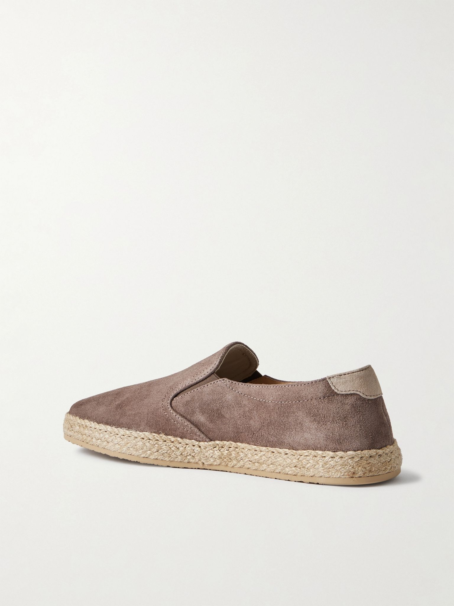 Suede Espadrilles Taupe - 4