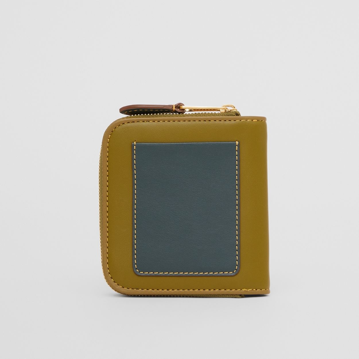 Embossed Logo Leather Folding Wallet - 5