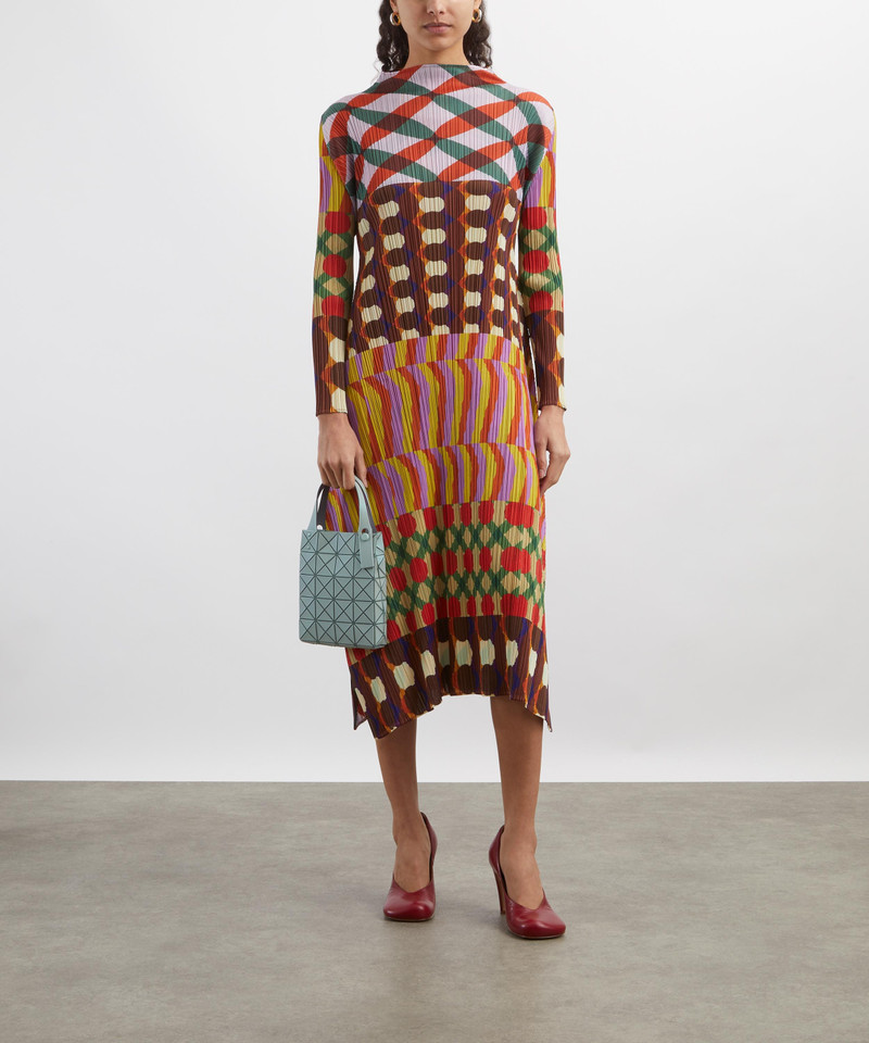 Pleats Please Issey Miyake HARMONY Pleated Midi Dress outlook