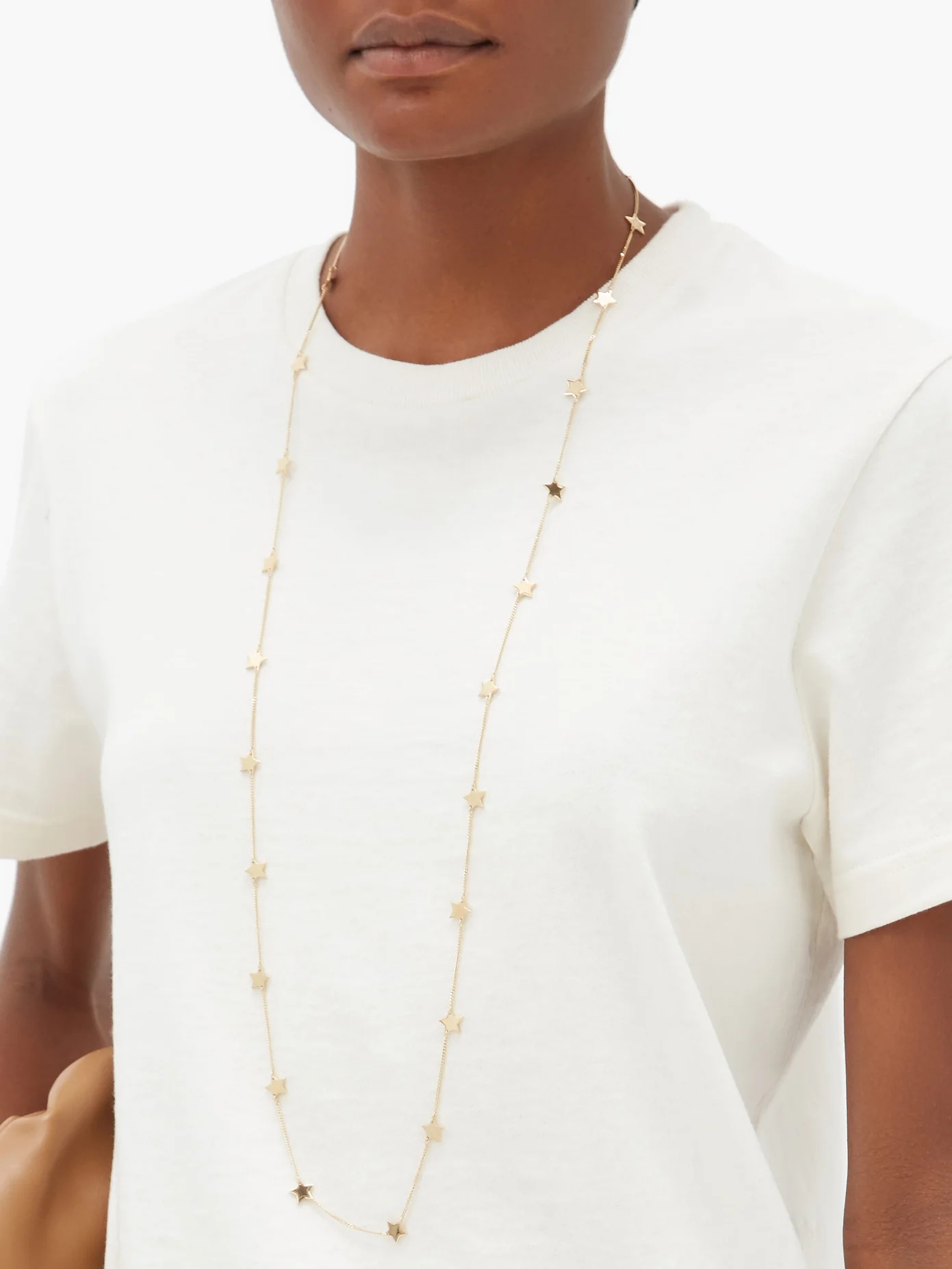 Star gourmette-chain gold-plated necklace - 2