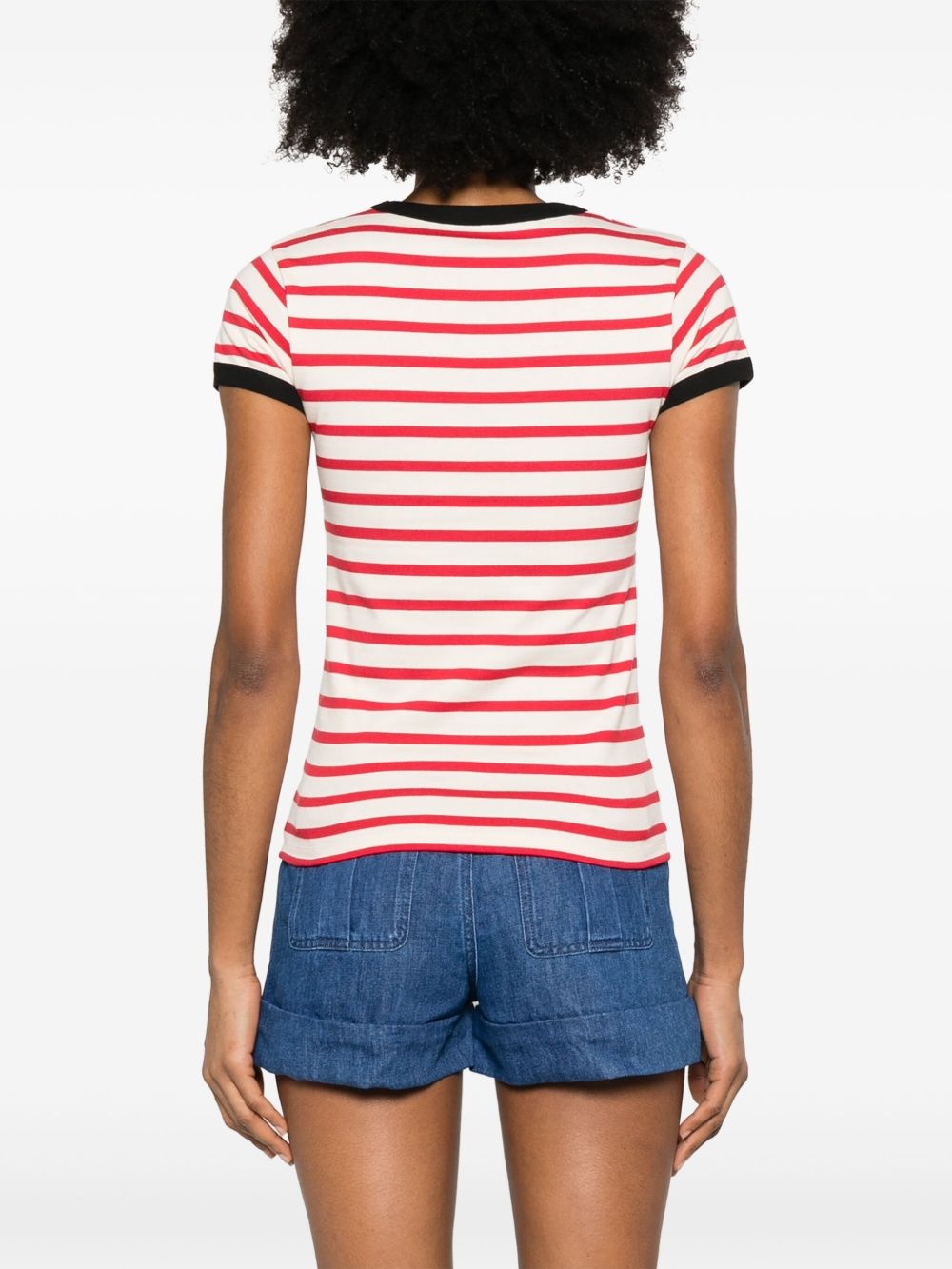striped T-shirt - 4