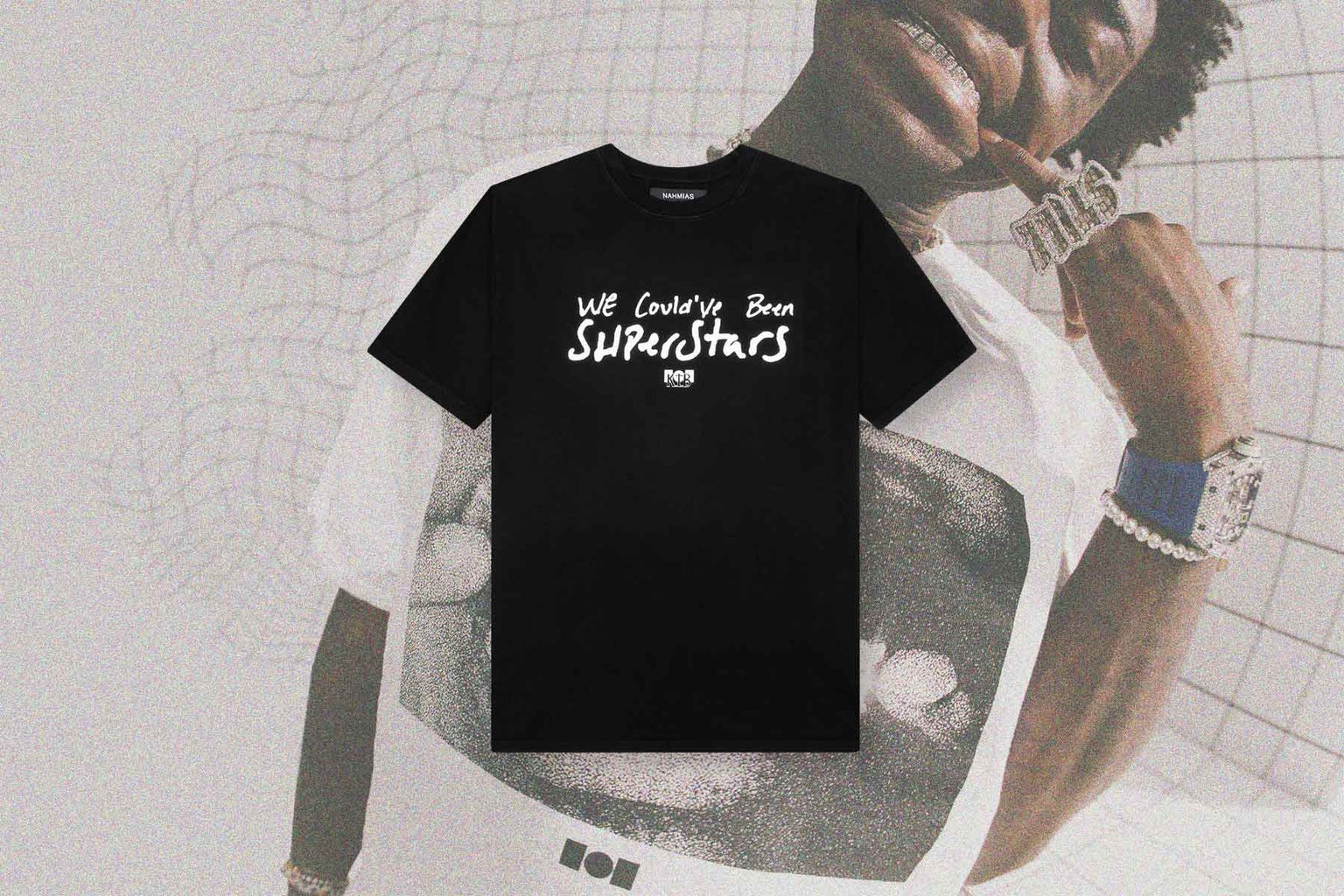 NAHMIAS X KODAK BLACK SUPERSTARS T-SHIRT - BLACK - 5