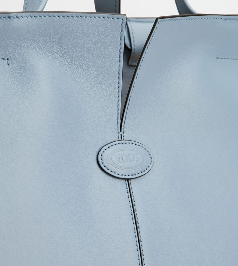 TOD'S DI BAG FOLIO IN LEATHER MEDIUM-SMALL - LIGHT BLUE 6