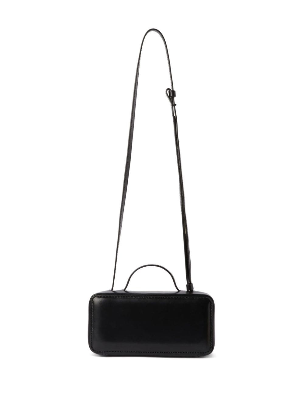 logo-print leather tote bag - 2