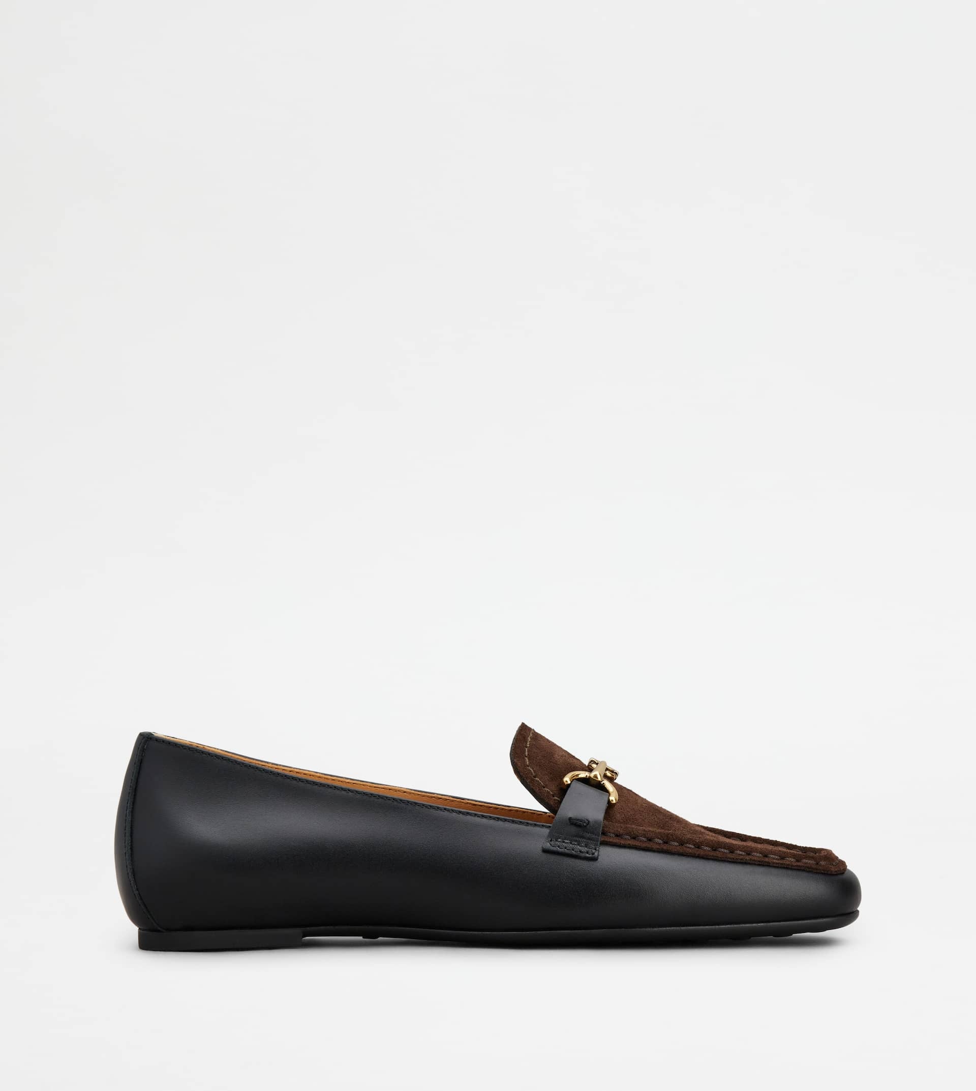 LOAFERS IN LEATHER - BLACK, BROWN - 1