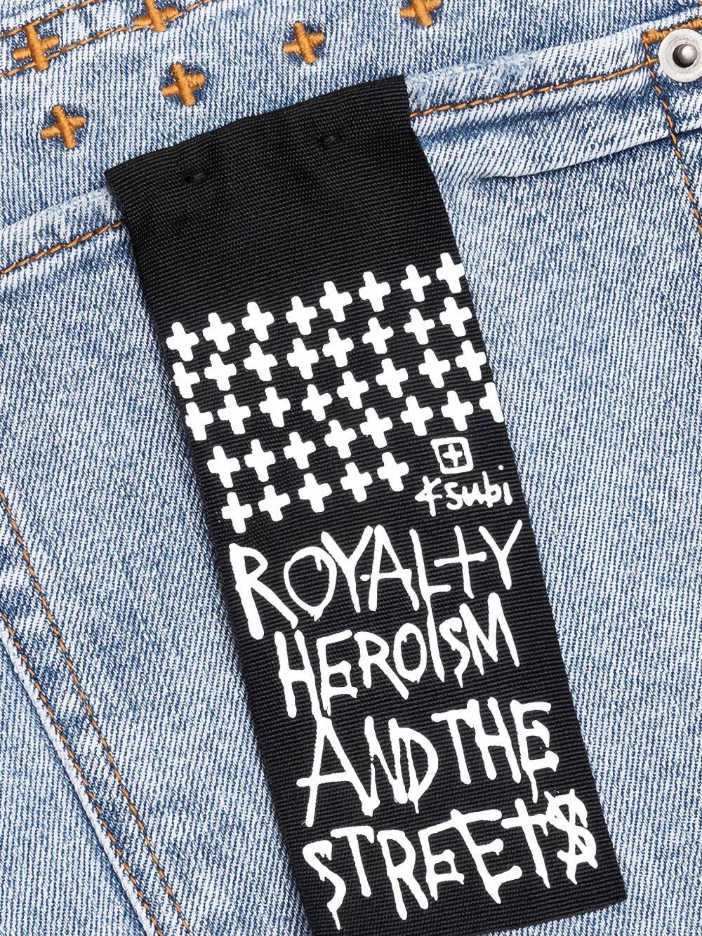 Van Winkle embroidered-patch jeans - 4
