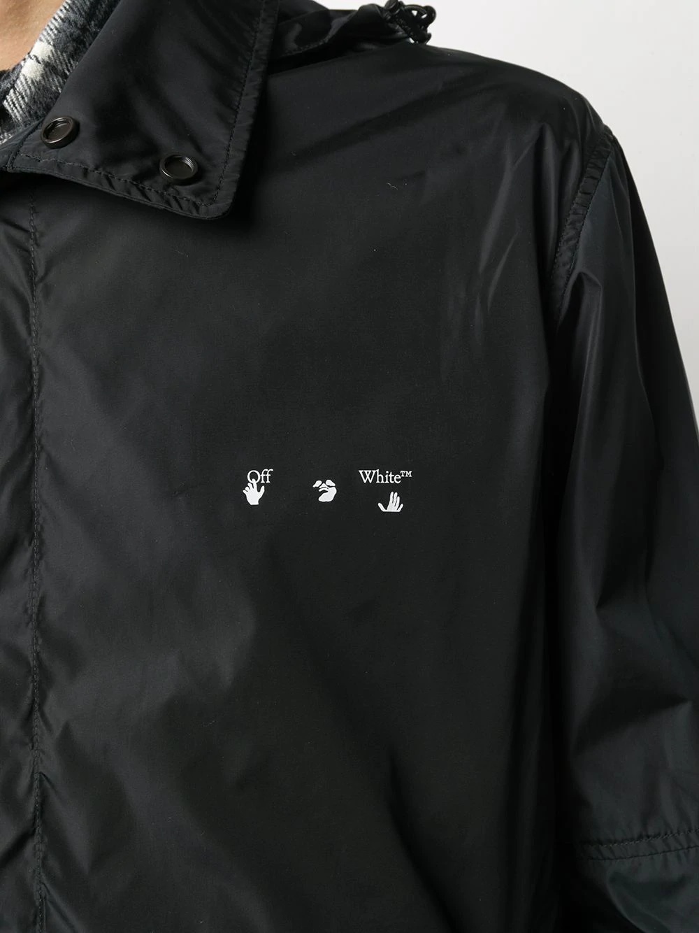 logo print raincoat - 5