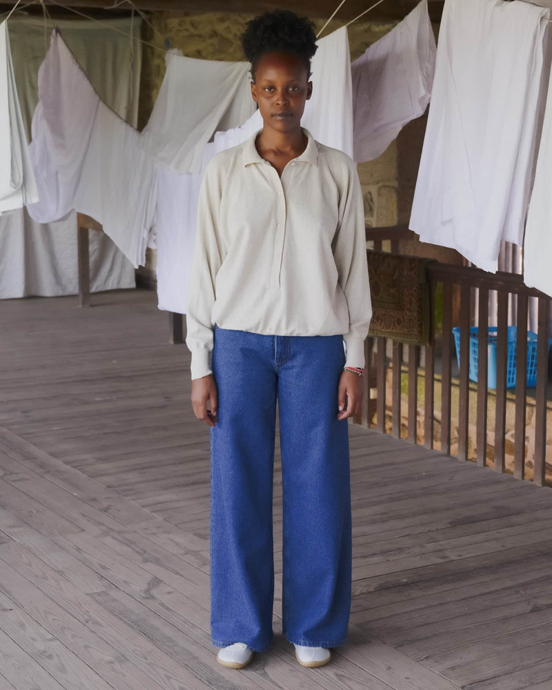 Grass Pants - Silk Cotton Denim 6