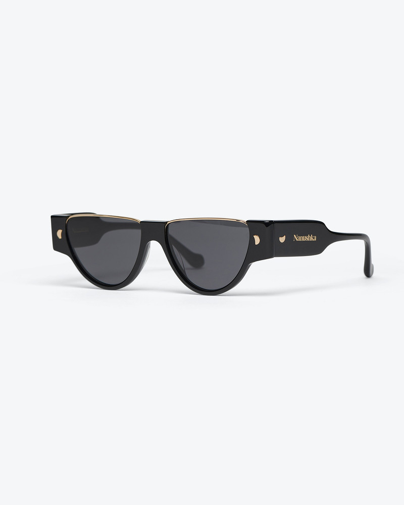 DAYLIN - Bio-plastic triangular sunglasses - Black 1