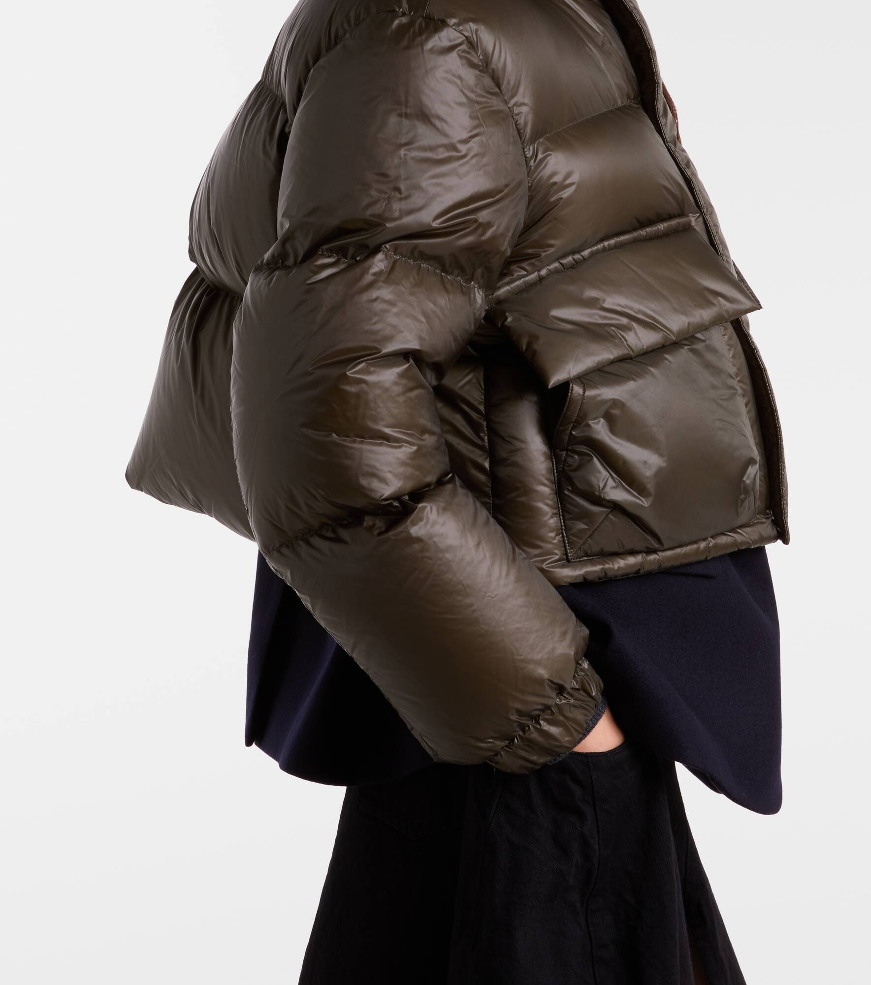 Layered wool down jacket - 6
