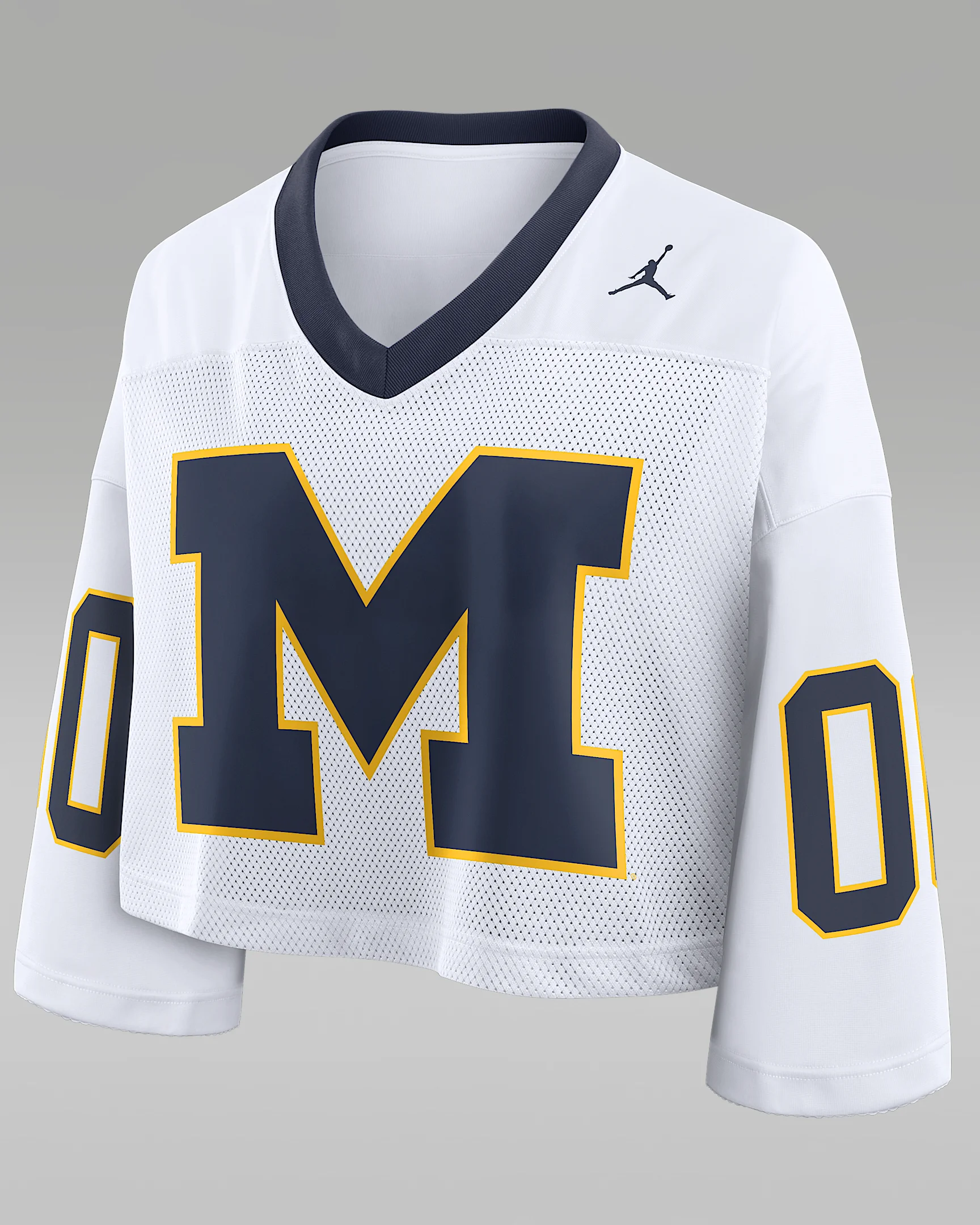 Michigan Logo Women's Jordan Brand Dri-FIT College Cropped Jersey - 1