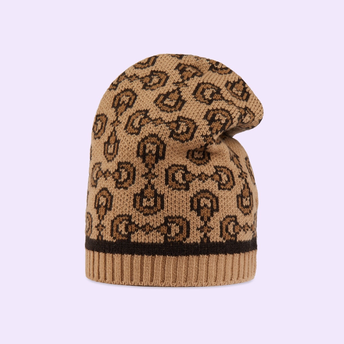Horsebit knit cashmere wool hat - 2