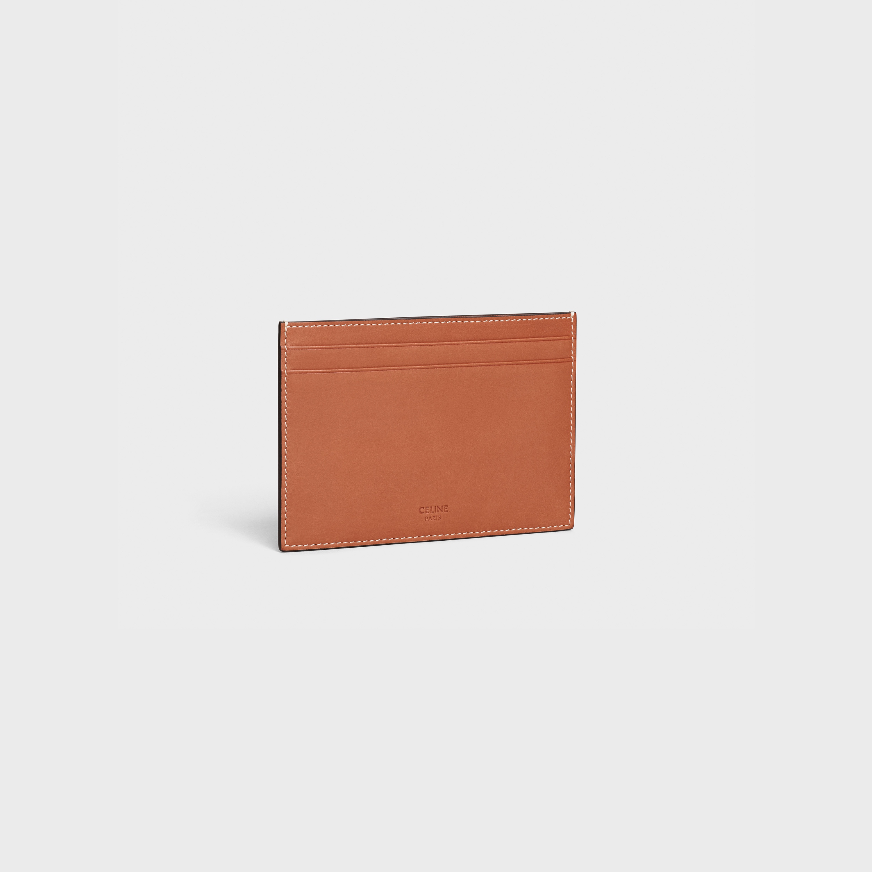 CARD HOLDER  IN  NATURAL CALFSKIN - 2