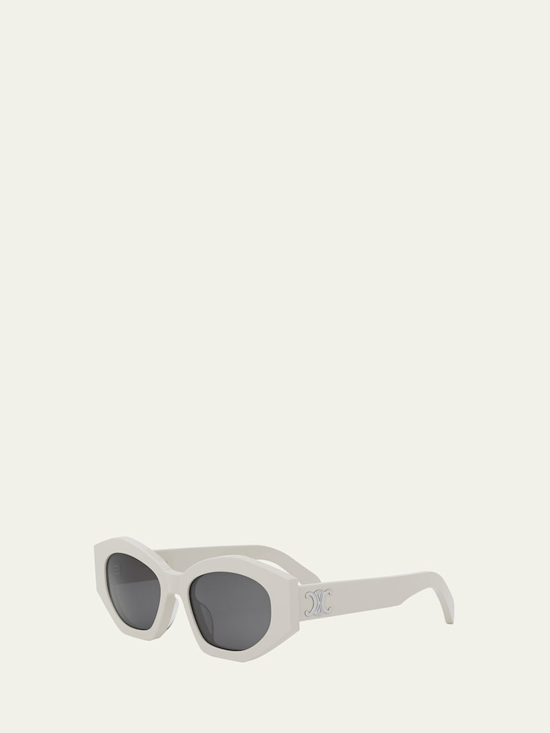 CELINE Triomphe Acetate Oval Sunglasses outlook