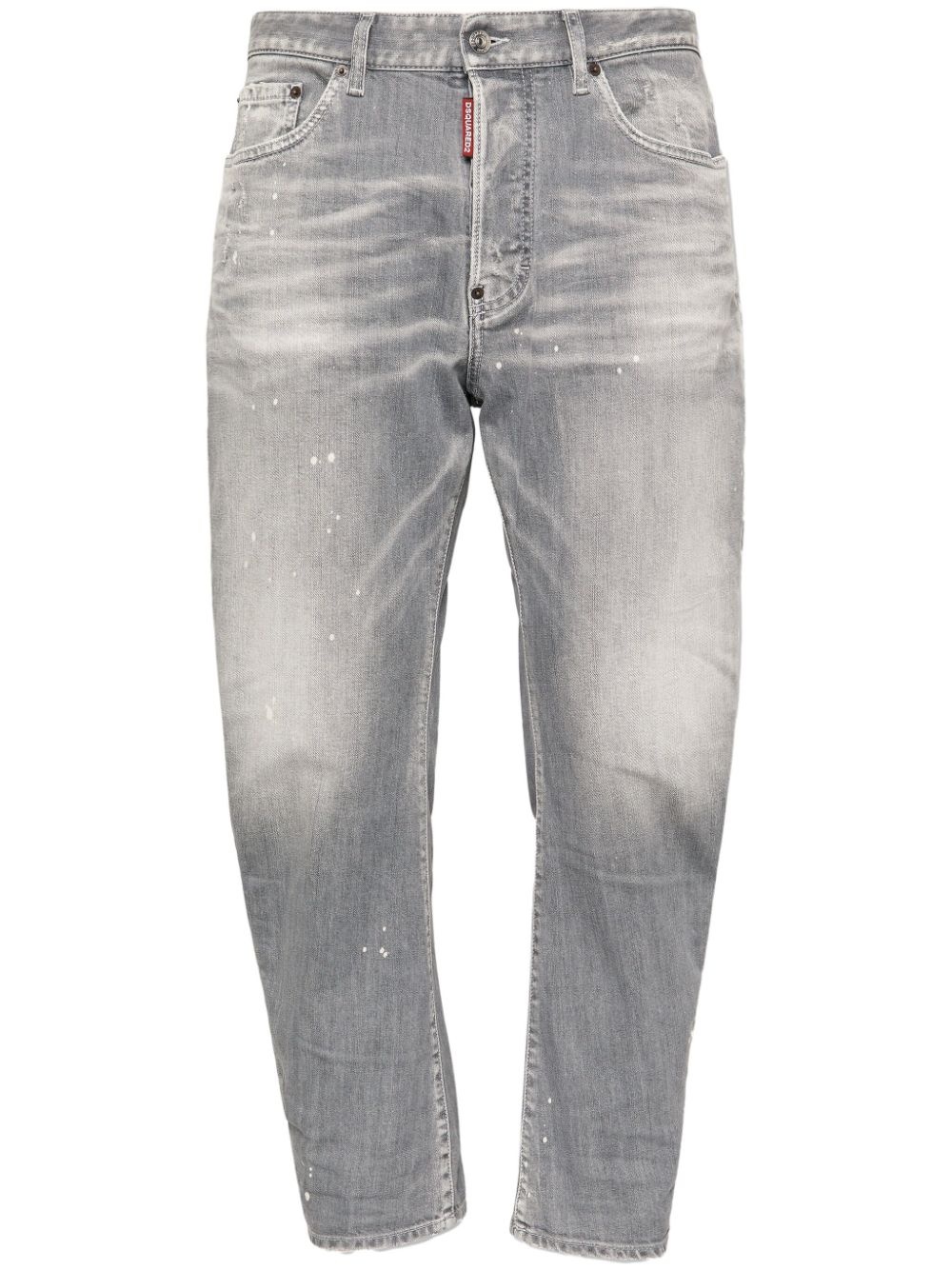 mid-rise straight-leg jeans - 1