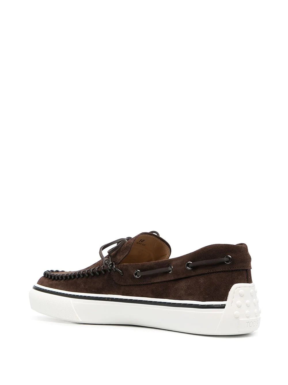 bow-detail boat shoes - 3