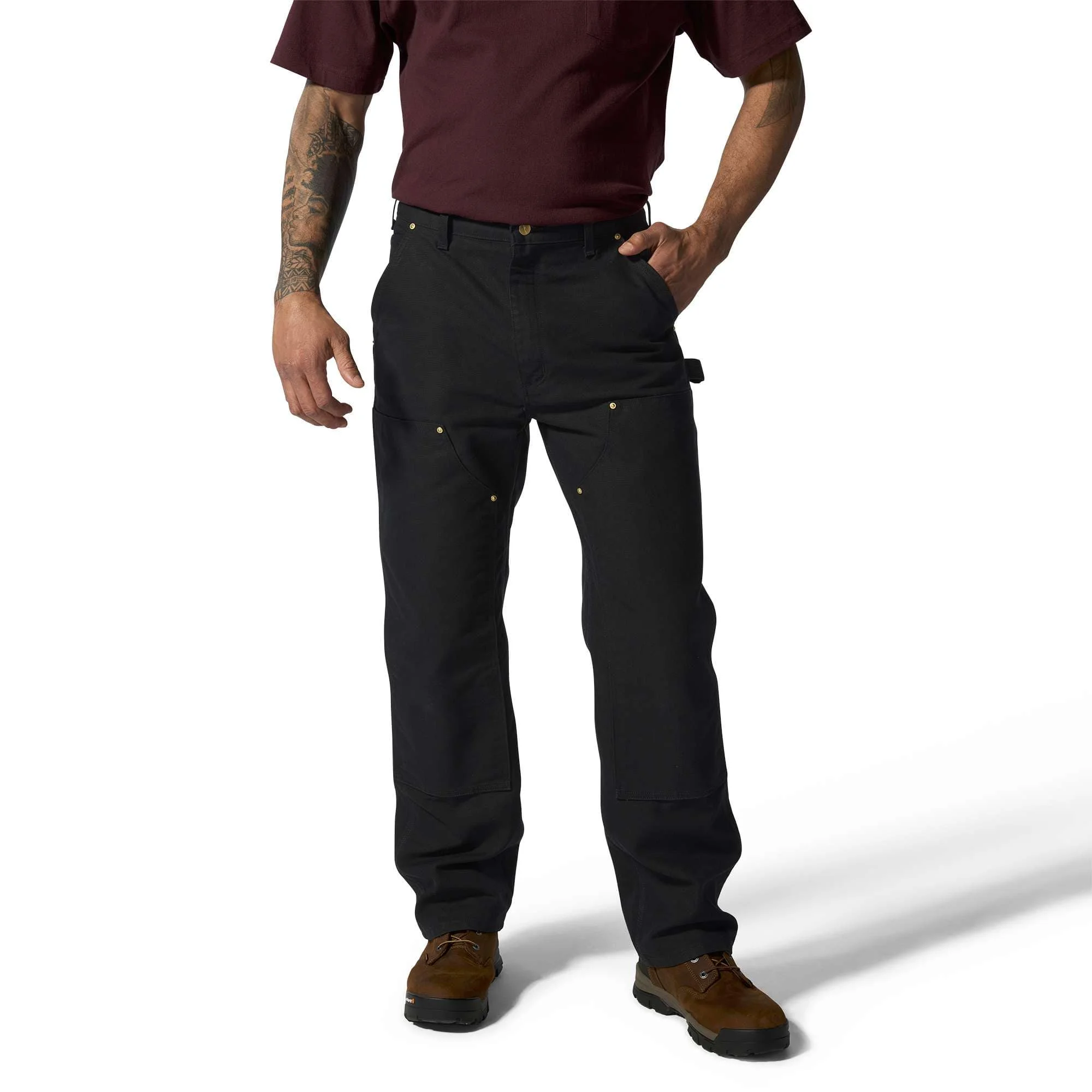 Iconic B01 Firm Duck Double-Front Dungaree - 1