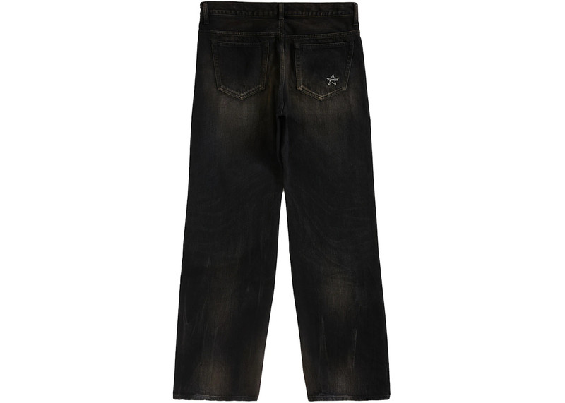 Supreme Supreme Distressed Loose Fit Selvedge Jean (SS24) Washed Black outlook