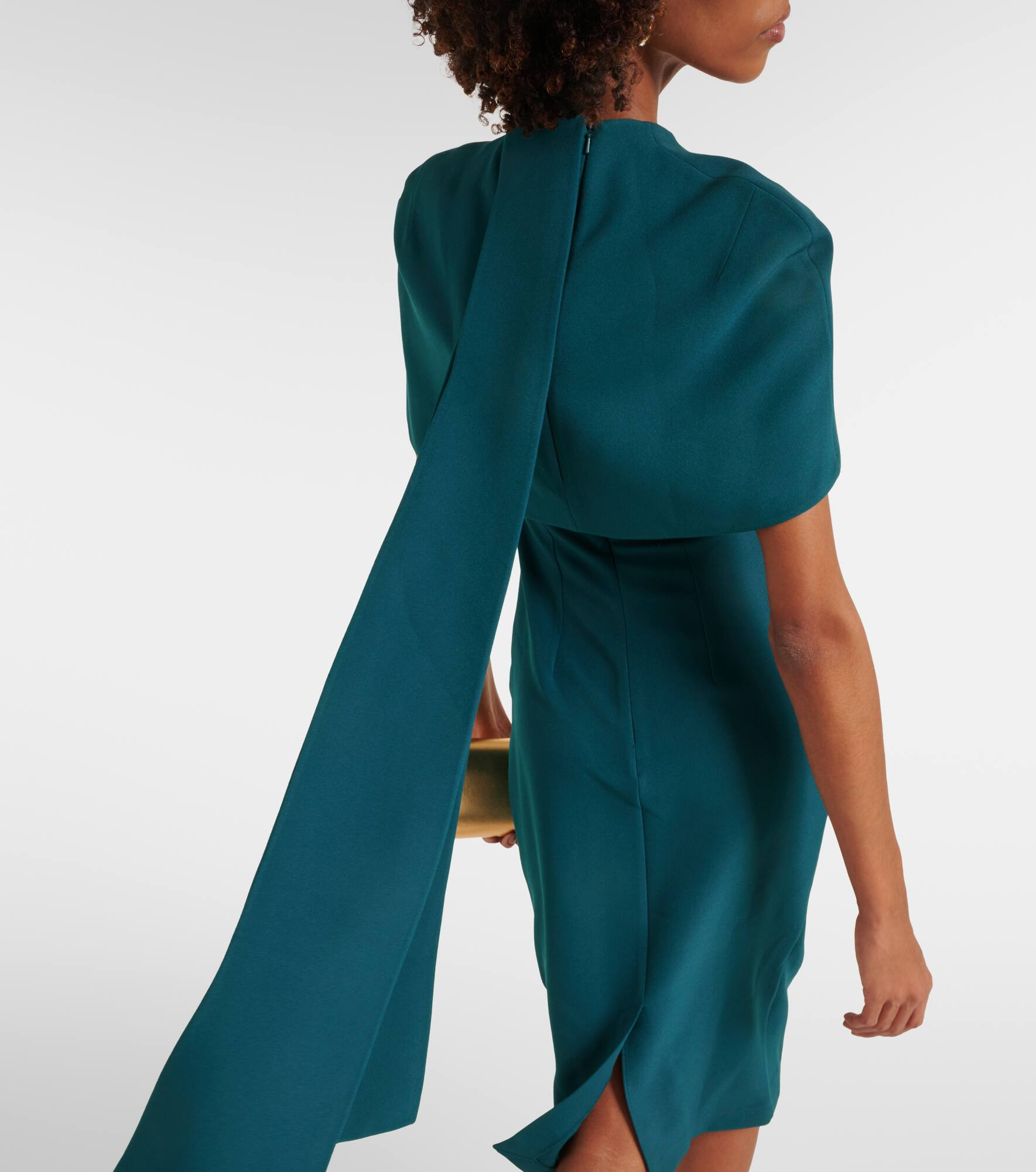 Kalika caped midi dress - 5