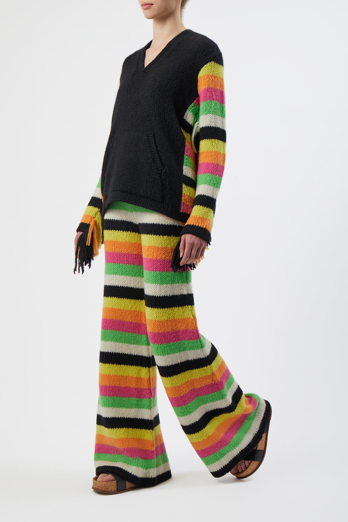 Liu Striped Pant in Cashmere - 3