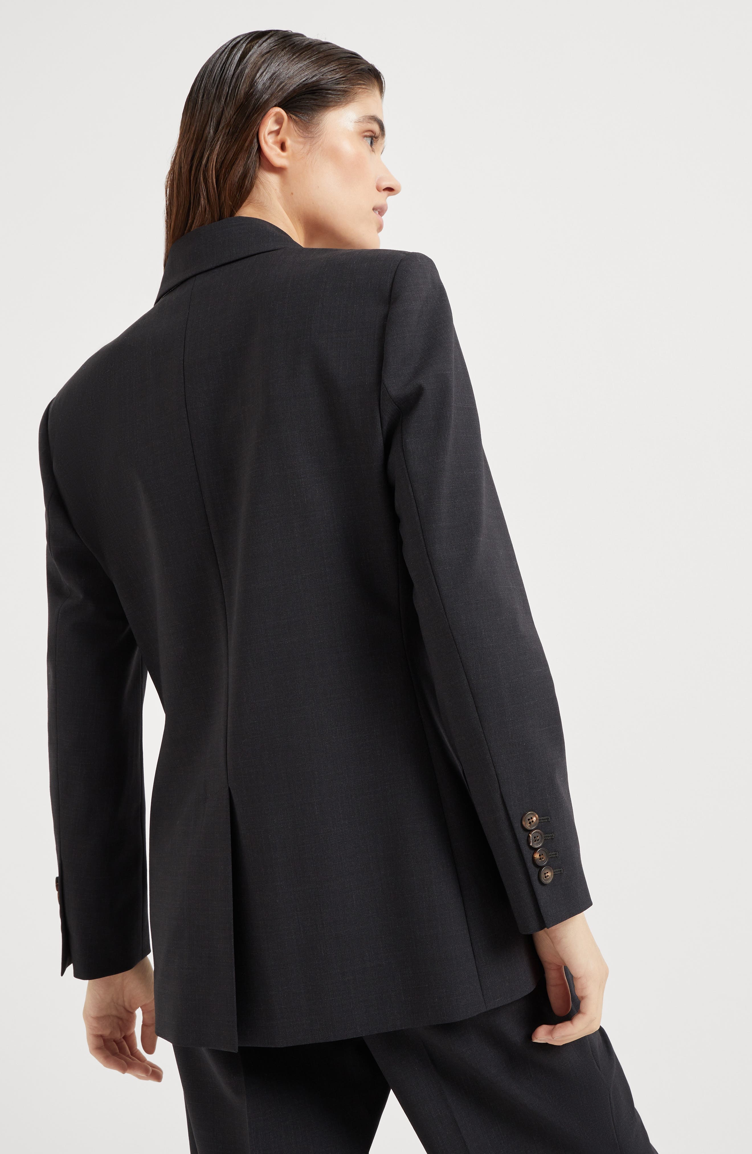 Brunello Cucinelli Blazer with monili in Lignite Grey at Nordstrom - 3