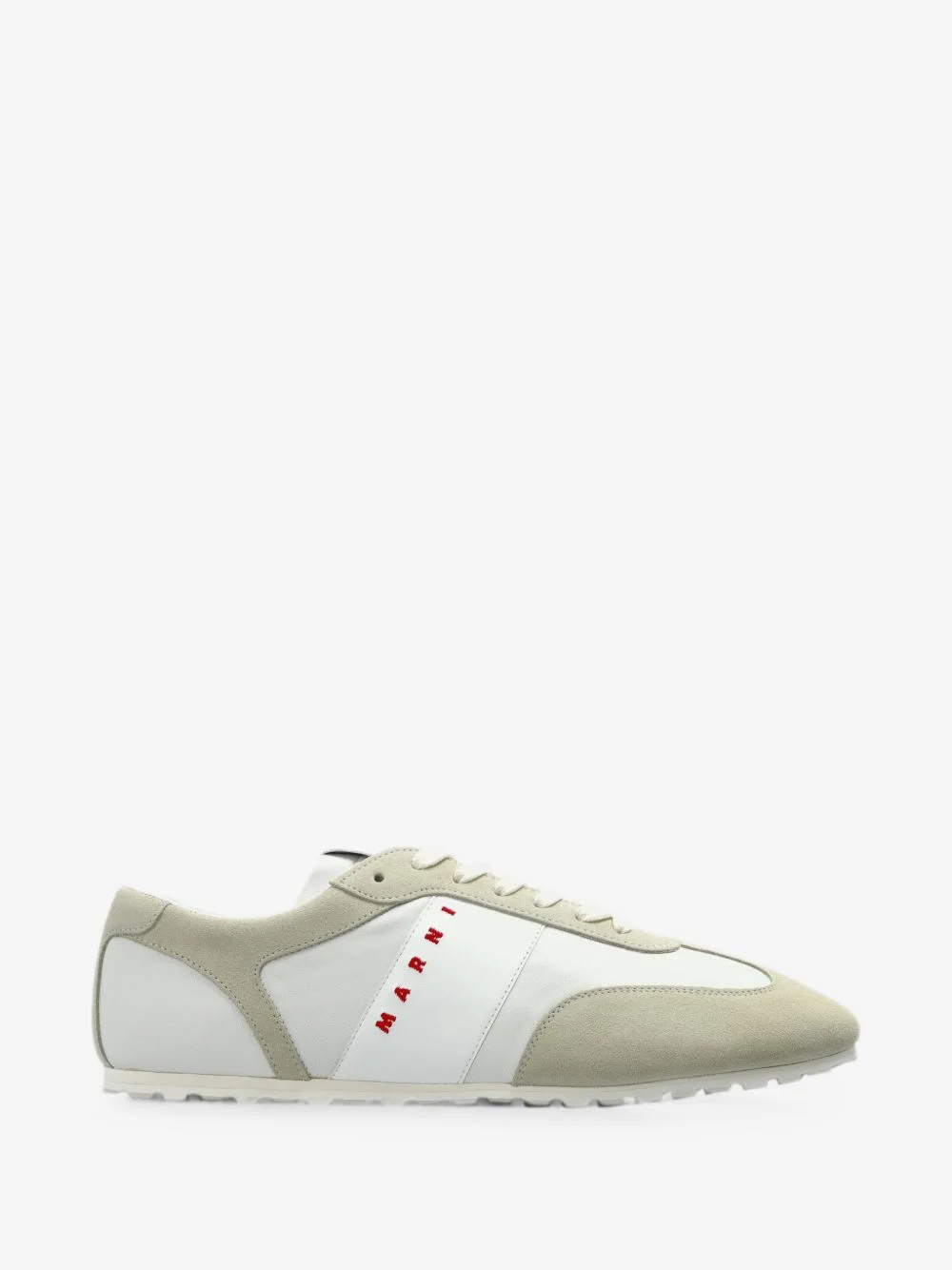 logo-print panelled sneakers - 1