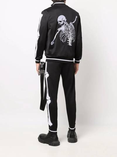 PHILIPP PLEIN skeleton-print track pants outlook