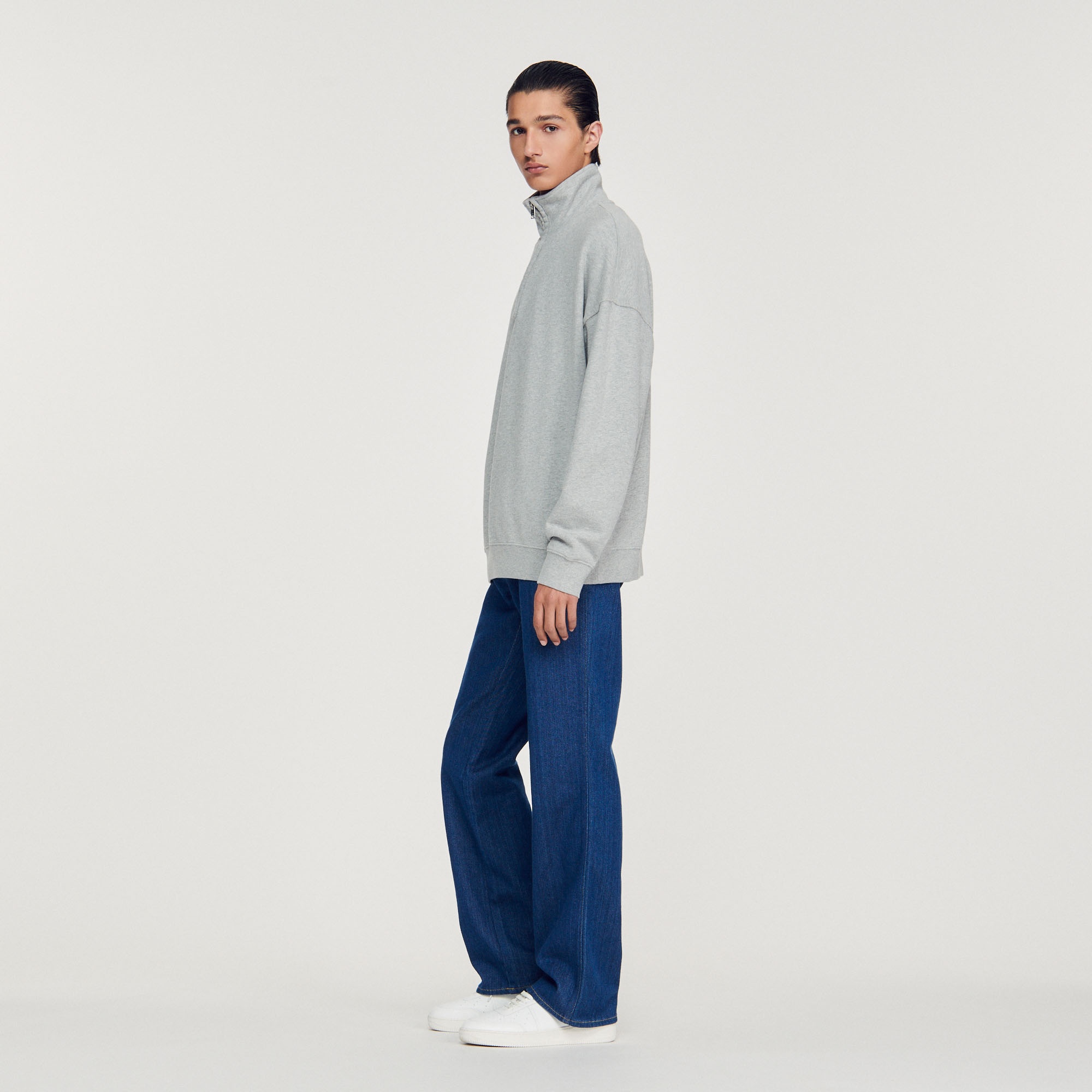 Oversized trucker-style sweatshirt - 7