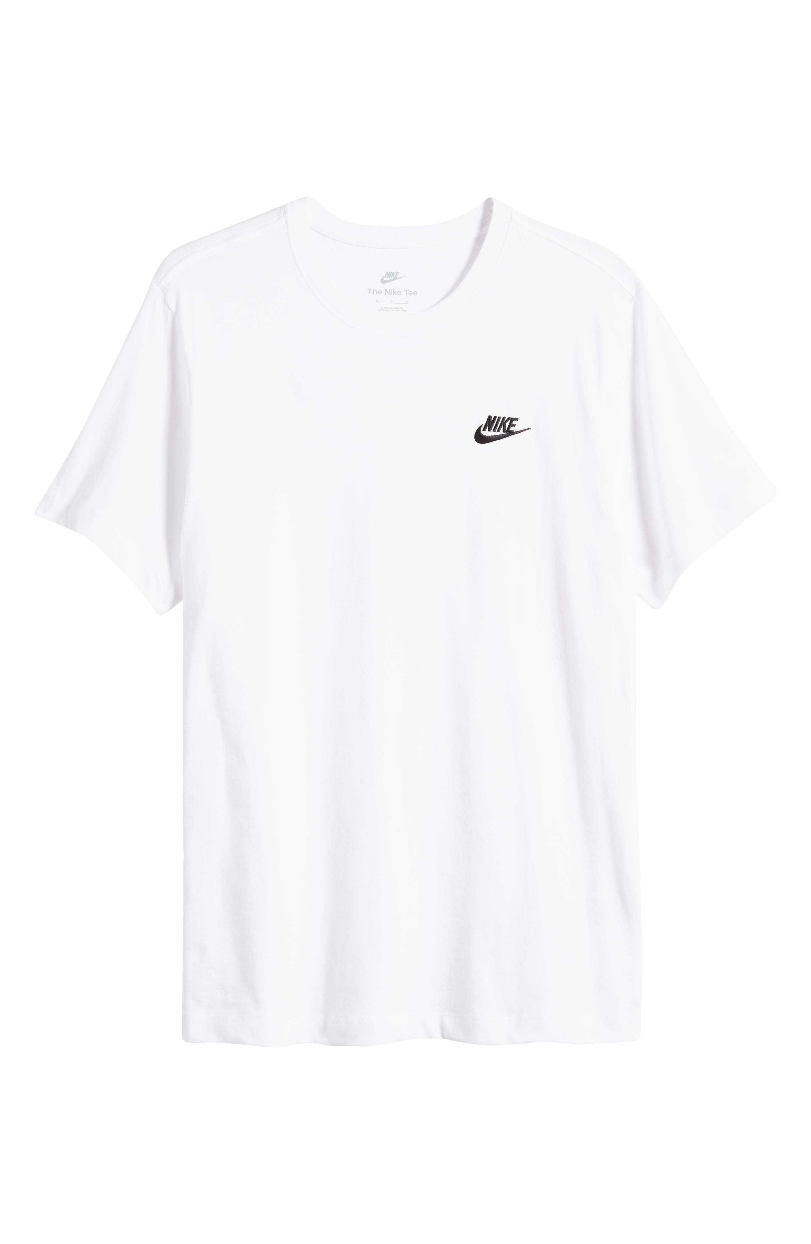 Nike Sportswear Club Crew Neck T-Shirt in White/black at Nordstrom - 5