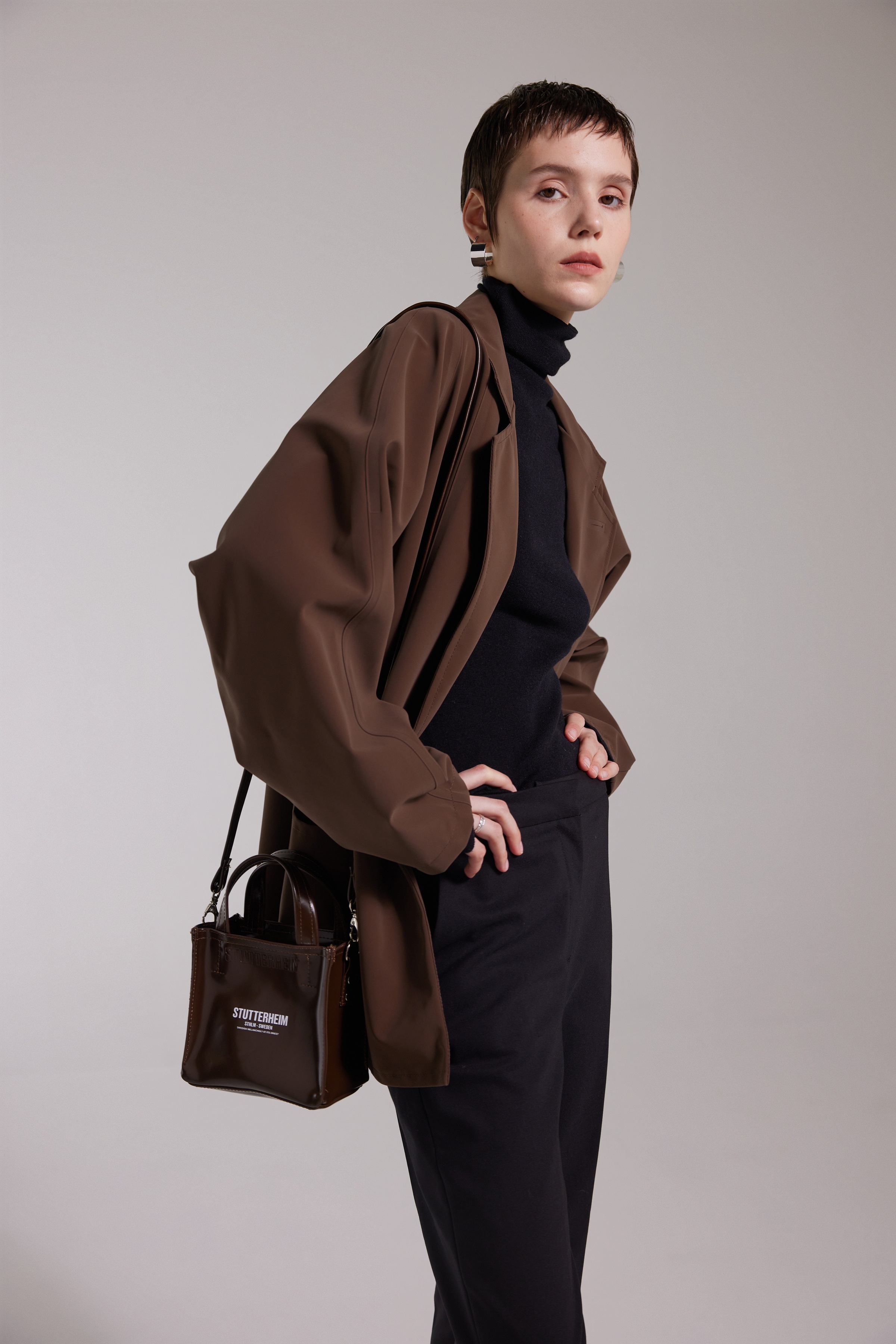 Moberg Matte Blazer Dark Brown - 5