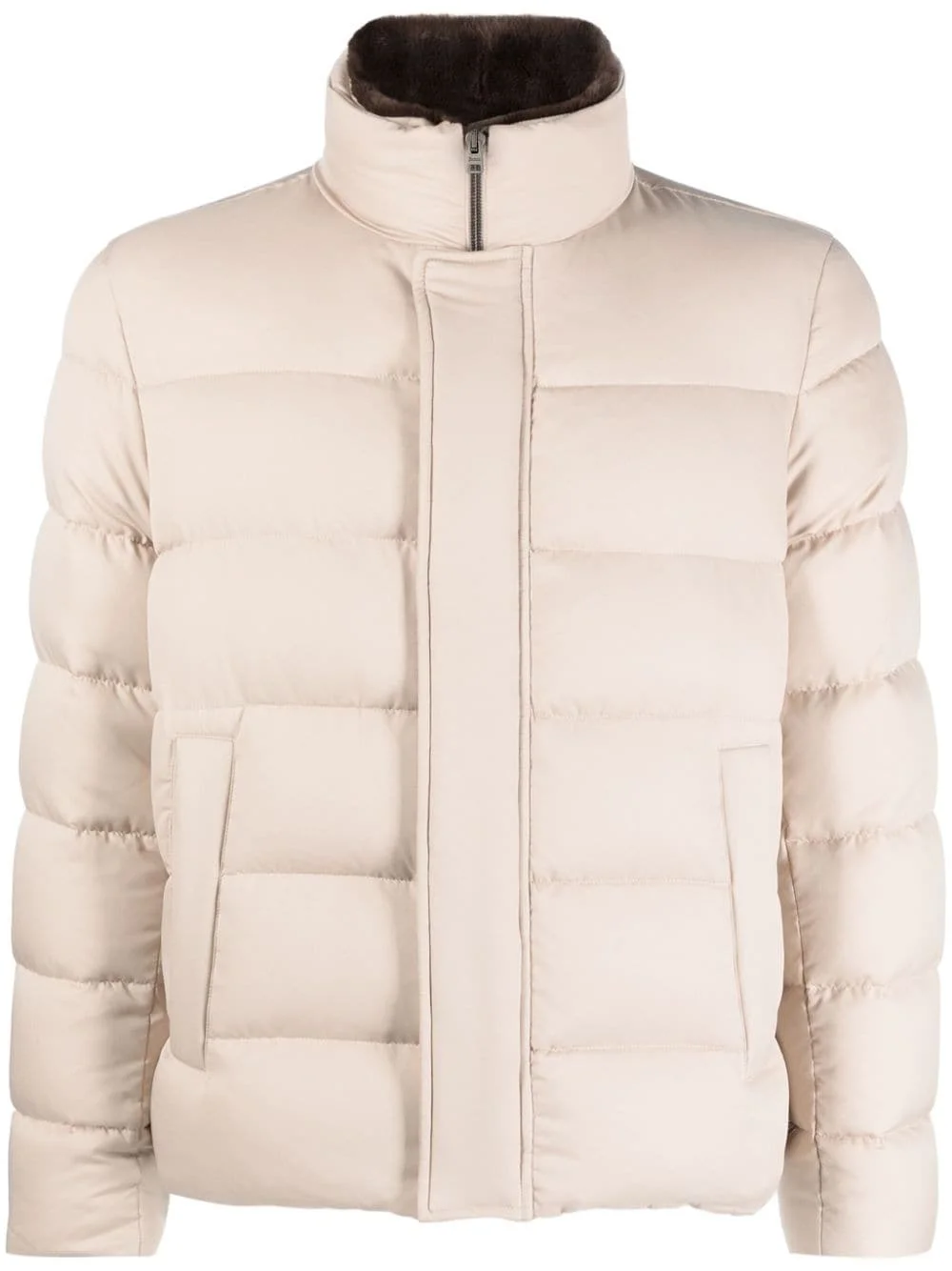 padded goose-down jacket - 1