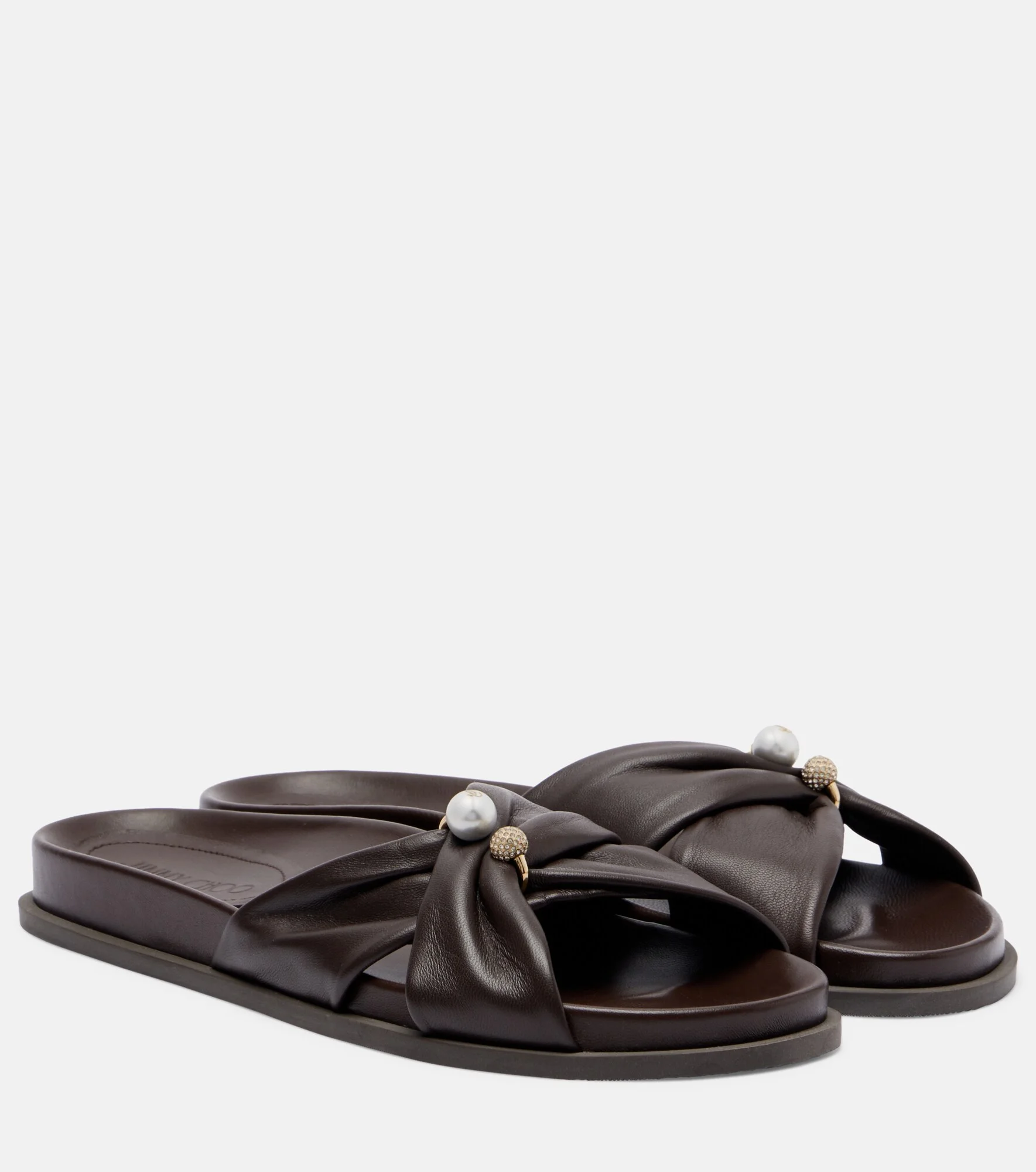 Rafi embellished leather sandals - 1