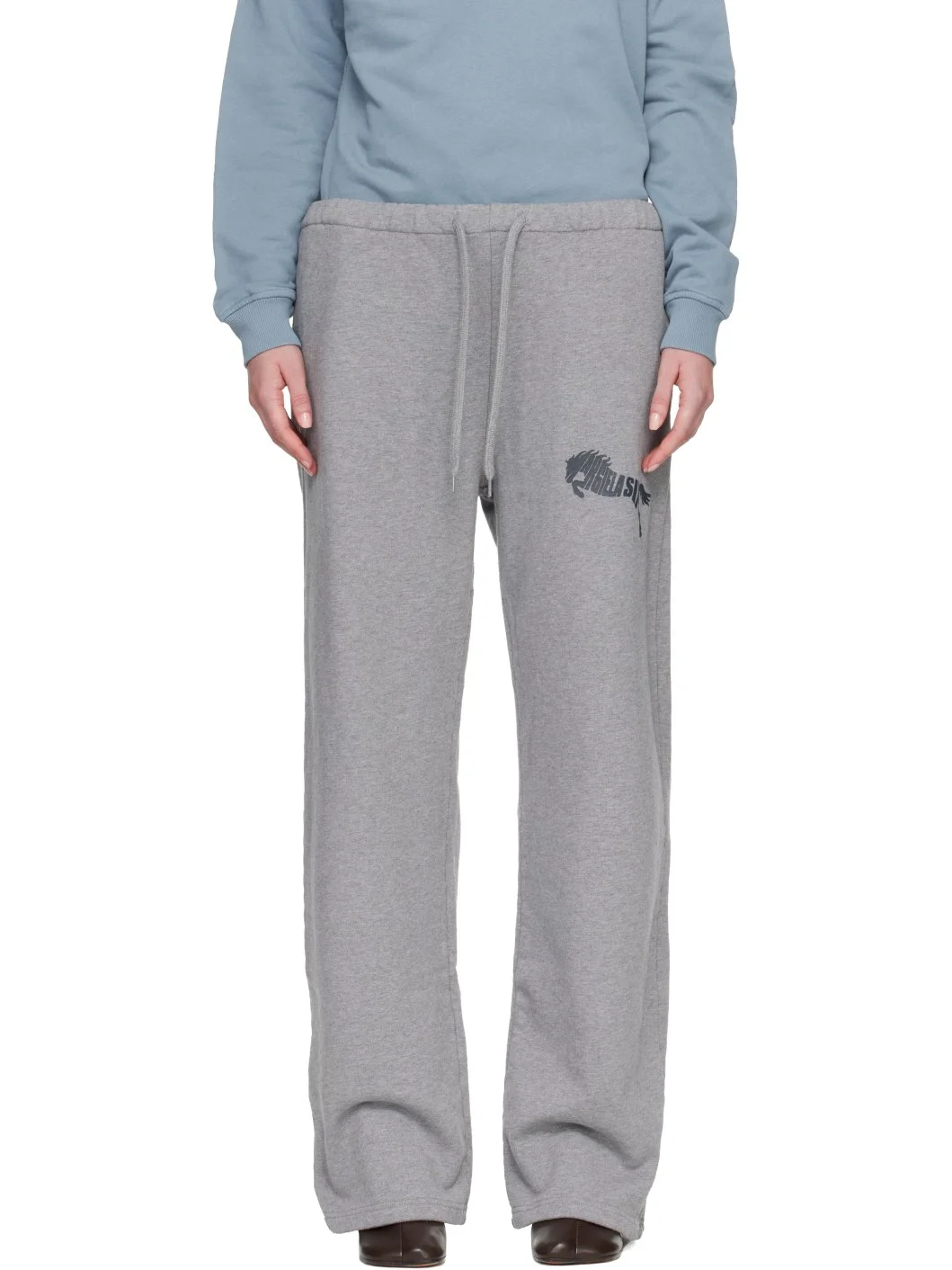 Gray Cotton Sweatpants - 1