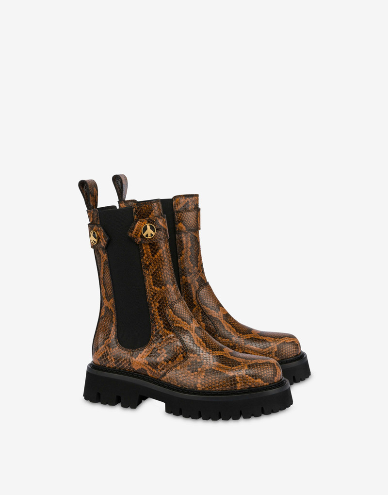 CHELSEA BOOT PEACE BUTTON 1